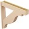 Ekena Millwork 7 1/2-in W x 42-in D x 42-in H Funston Block Rough Cedar Woodgrain TimberThane Outlooker, Primed Tan OUTUR075X42X42FST44RCPR - alternate 4